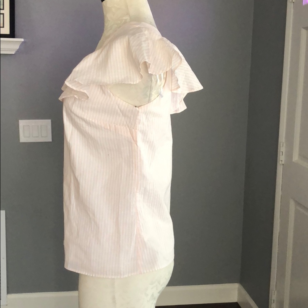 1. State Button Ruffle Blouse - Picture 3 of 8